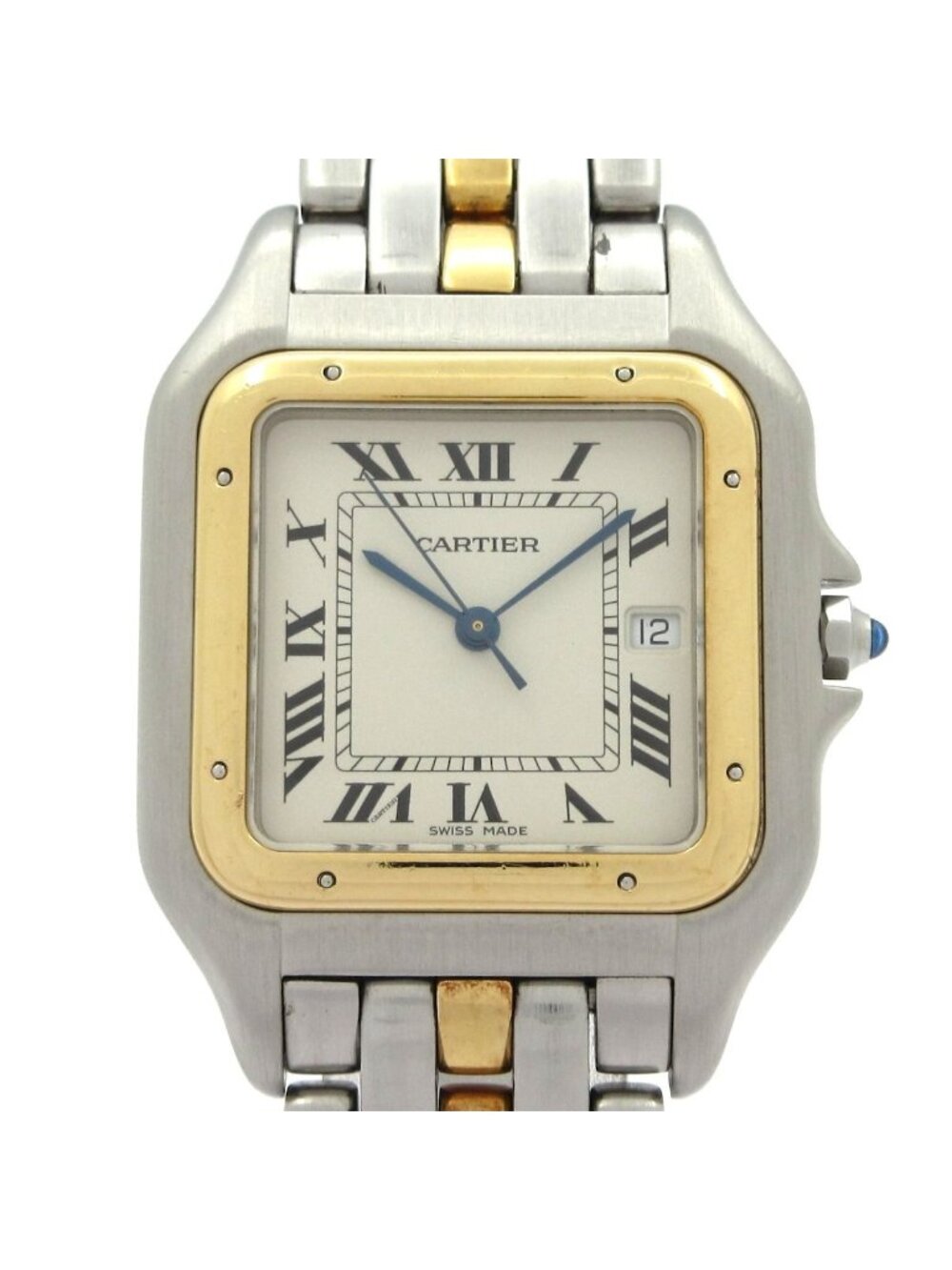 Cartier Watch Panthere LM SS 18k Yellow Gold 1 Row Ivory